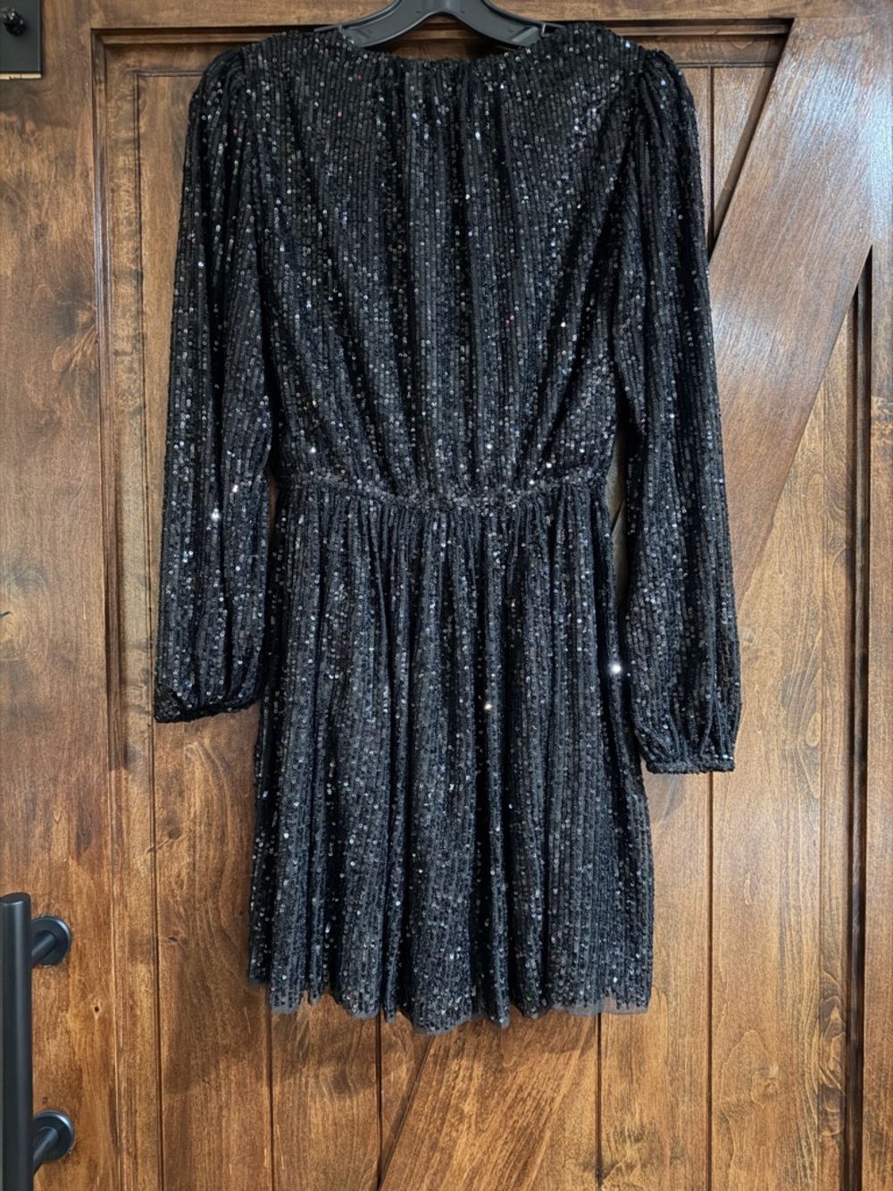 PAIGE Gianetta Black Sequin Mini Dress - Picture 8 of 10